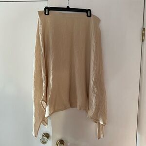 SOFT SURROUNDINGS Asymmetrical Beige Skirt Women’s Size Medium